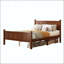 Lit double à panneau plat avec shaker et style campagnard-1882256873-1882256875