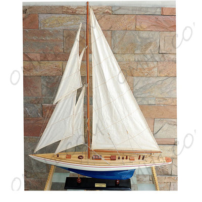 Enterprise Painted XLarge Sailboat Schooner Yacht Model