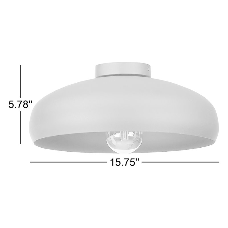 Gavina Semi Flush Mount, Black