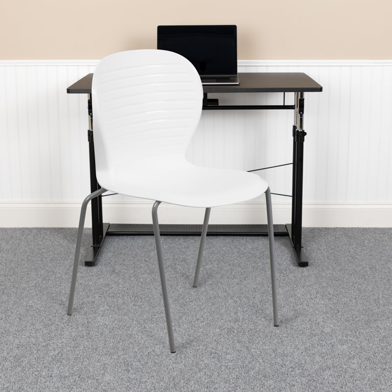 Oliverson 551 lb. Capacity Stack Chair, White