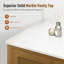 Meuble-lavabo simple autoportant 48 po avec comptoir en marbre d'ingénierie, lavabo en céramique, dosseret-1121856373-1121856371