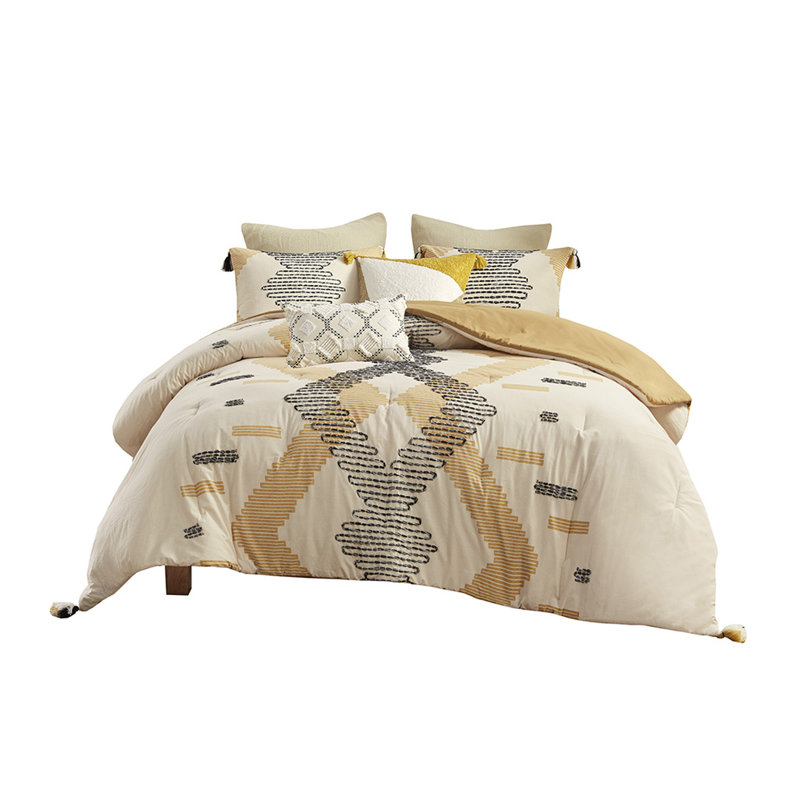 Full/Queen 3 Piece Cotton Comforter Set