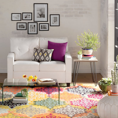 Ewalt Side Table with metal legs