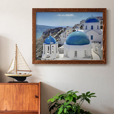 Santorini samedi, reproduction sur toile