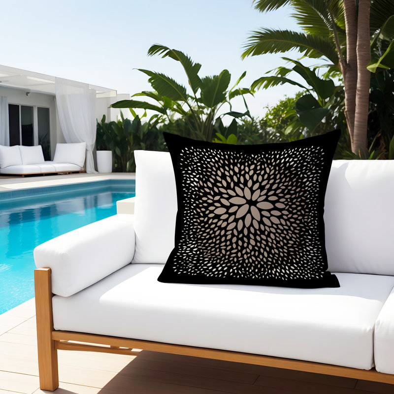 Coussin décoratif intérieur / extérieur en polyester filé à la main Bavière