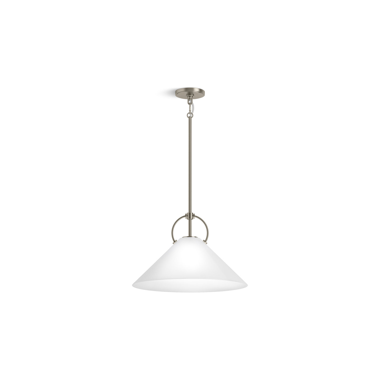 Kernen By Studio McGee 18 in. Pendant, Brushed Nickel