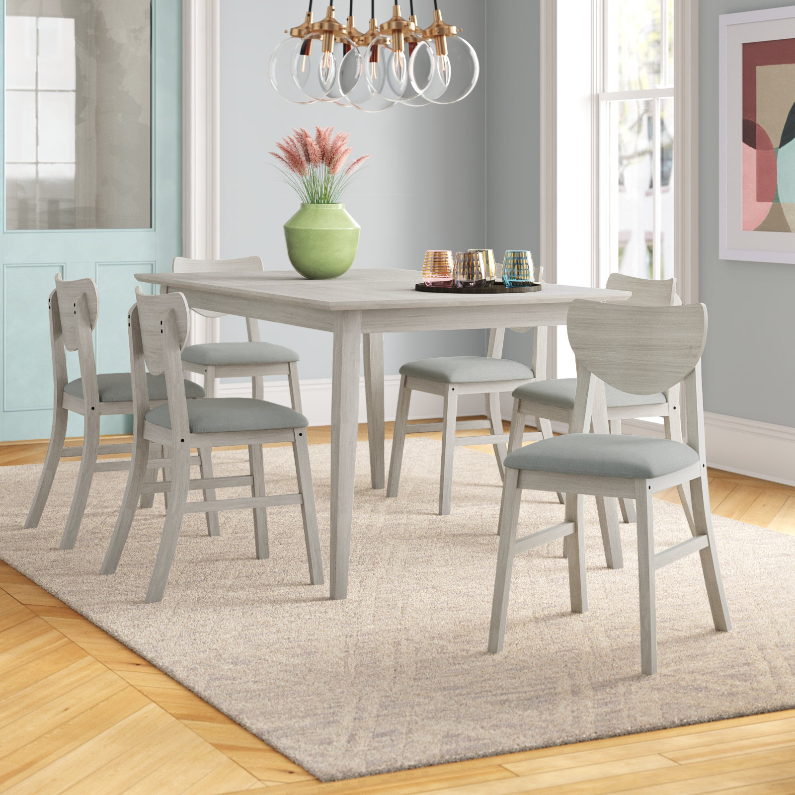 Argos dining table cheap and 6 chairs