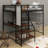 Full Size Loft Metal Bed With Built-In Charging Station And LED Light-1917557686