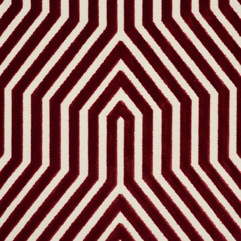 Tissu en velours Vanderbilt, Grenat