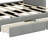 Sleek Upholstered Daybed Frame with Two Storage Drawers