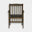 Chaise de salle à manger en bois d'acacia (ensemble de 2)
