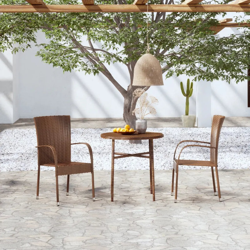Adore 2 - Person Patio Dining Set with Round Table