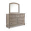 Commode double 7 tiroirs avec miroir Austinburg
