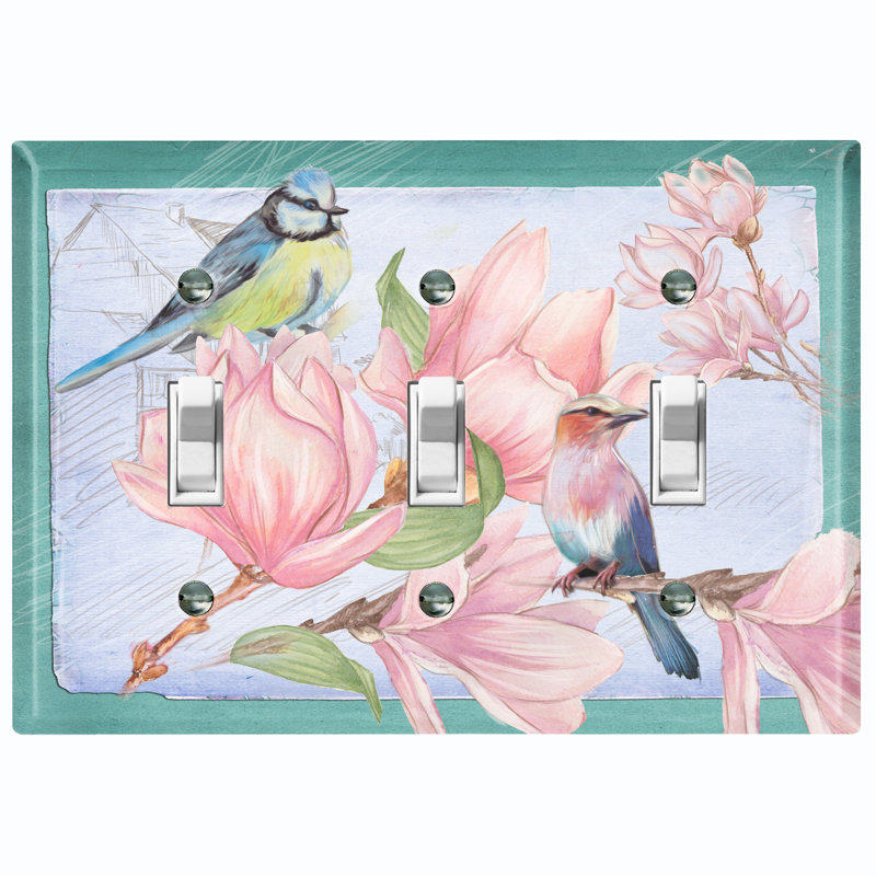 Landscape & Nature 3 - Gang Toggle Light Switch Standard Wall Plate