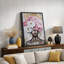 Élégance «Pivoines roses et blanches couronne, portrait féminin, images de chambre de jeune fille afro-américaine, impression sur toile encadrée, impression sur toile»-107907693-107907696