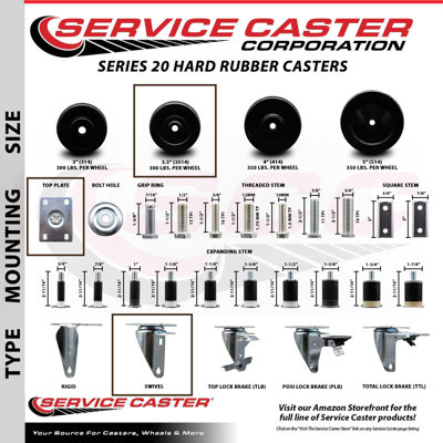 Hard Rubber Caster