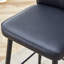 Chaises d'appoint modernes en métal noir, conception élégante pour les salons et les bars