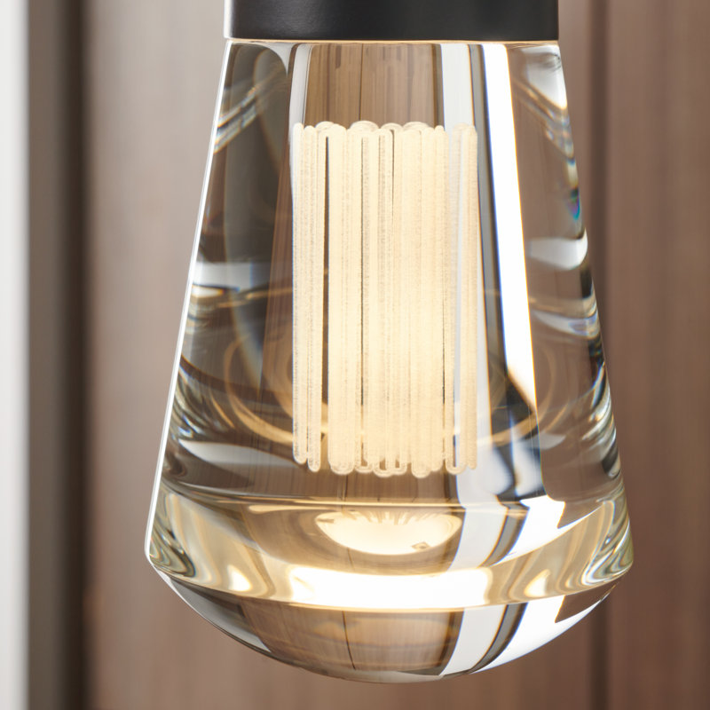 Alva LED Pendant, 151.6" H x 7.1" W x 14" D, Black, 1