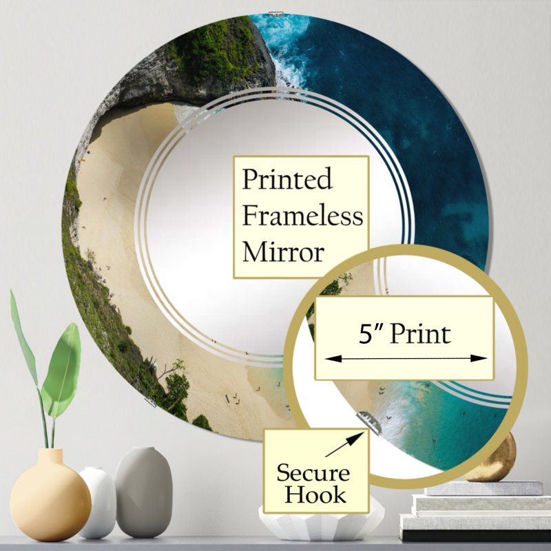 Miroir de salle de bain sans cadre, 24 po x 24 po