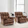 Rowrenia 39.8" Wide Oversized Recliner Manual Recliner Adults Soft Overstuffed Arms And Back,velvet Recliner Chair (set Of 2)