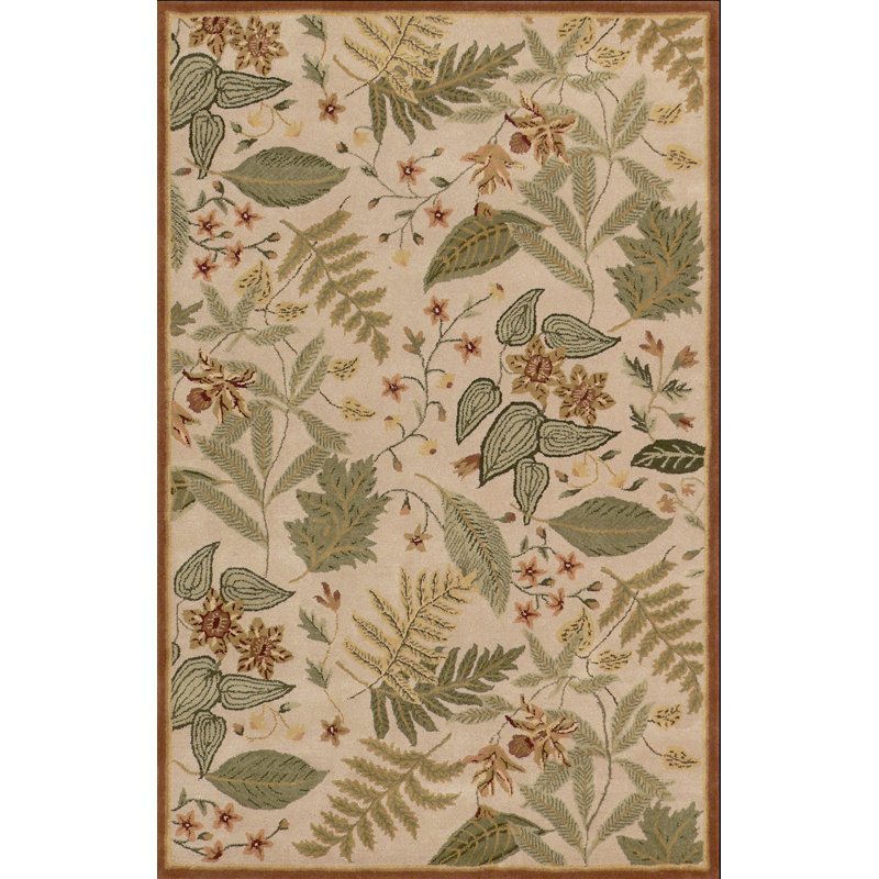 Juliet Wool Floral Indoor Rug, Rectangle 3'6" x 5'6"