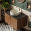 Meuble-lavabo mural simple 29,92 po avec plateau en marbre-825939822