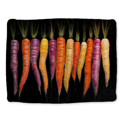 Purple Kitchen Braided Placemat - Carrot Varieties Decor