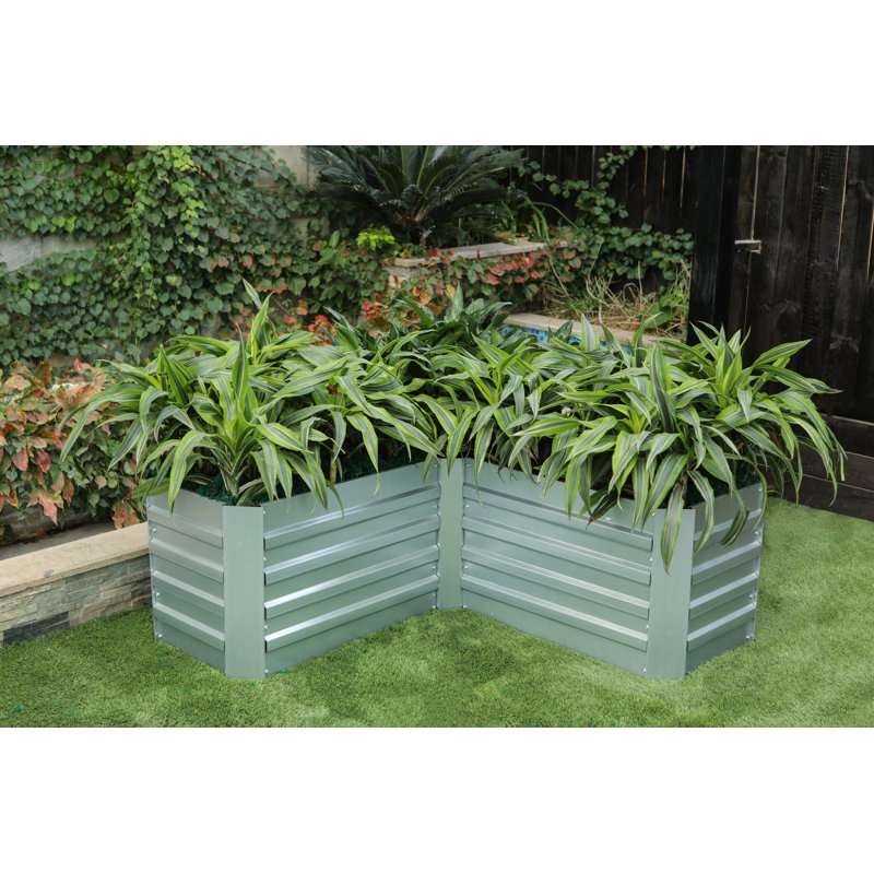Lit de jardin surélevé en acier 4 pi x 4 pi Lacombe