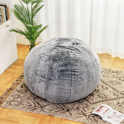 Large Faux Fur Bean Bag Chair & Lounger by Gemma Violet