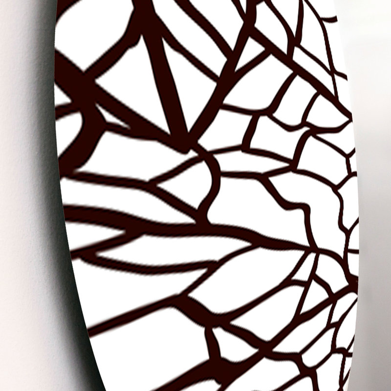 Ensemble de 3 décorations murales à motif de feuilles stylisées