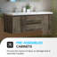 Meuble-lavabo mural flottant l 59 po x P 19,6 po avec comptoir en résine-88075222-88075220