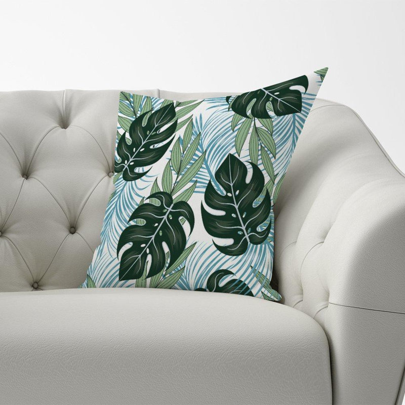 Salter Tropical Floral Square Throw Cushion