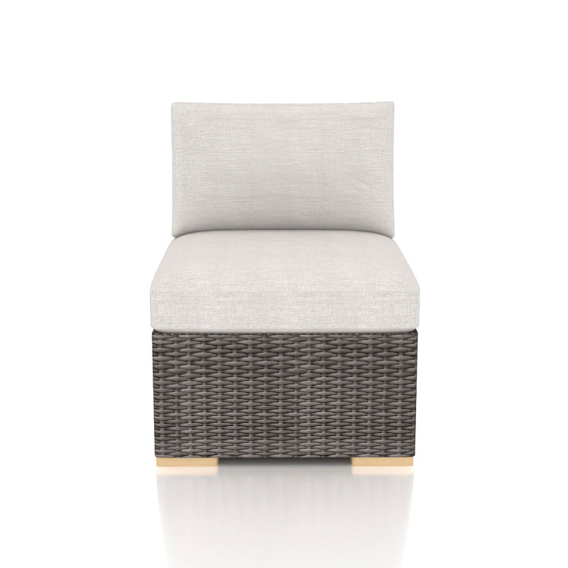 Chaise de terrasse avec coussins Sunbrella Marfik, Argent coulé Sunbrella®