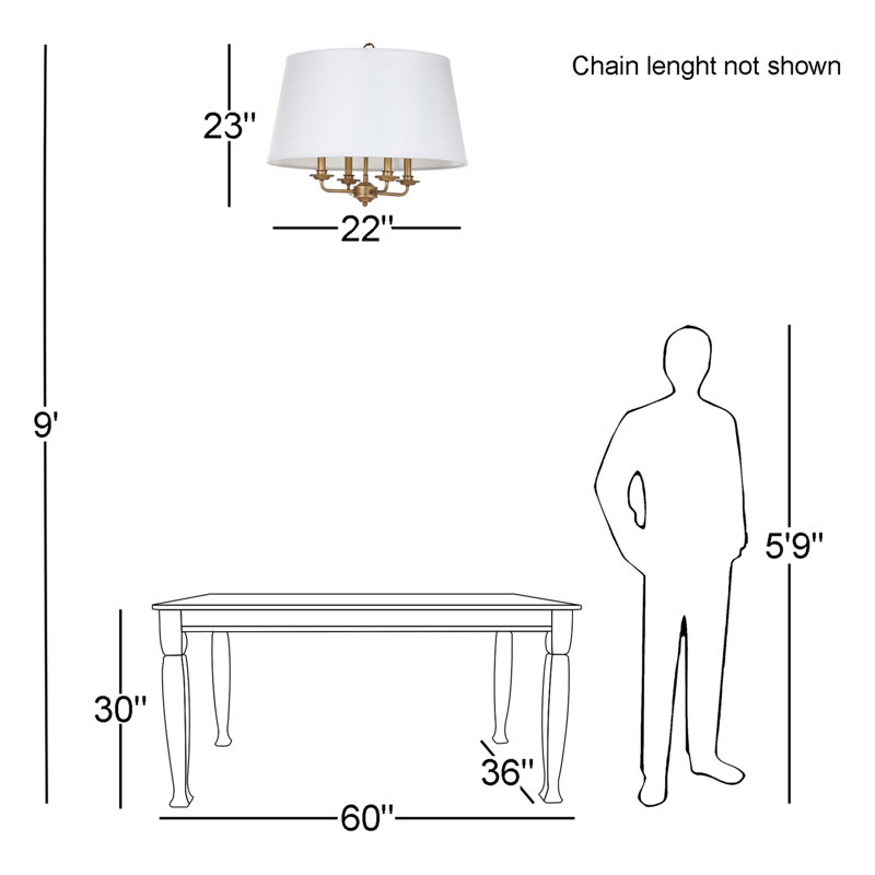 Austintown 4 - Light Gold Single Pendant