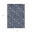 Tapis intérieur lavable à motif floral bleu marine et bleu marine 10 pi x 14 pi HomeRoots