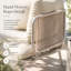 Fauteuil de coin modulaire, structure en métal, assise de patio moderne en corde