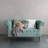 Cotton Velvet Printed Pillow With Pattern And Eyelash Fringe
