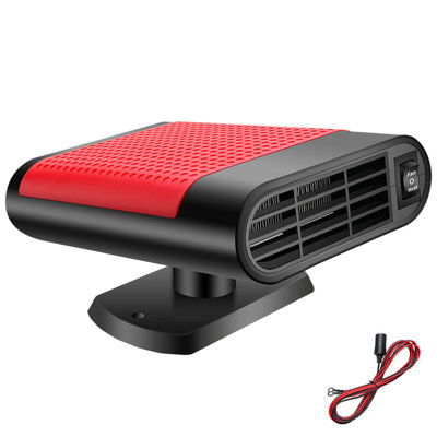 Kbndieu Car 12V Vehicle Fan Hot Warm Heater Windscreen Demister Defroster