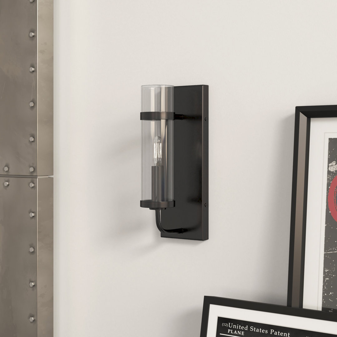 Aleesha 1 - Light Dimmable English Bronze Armed Sconce 17 Stories