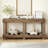 62.9 Inch Vintage Fir Wood Entryway Table With Thick Top & Reinforced Legs-1483310570