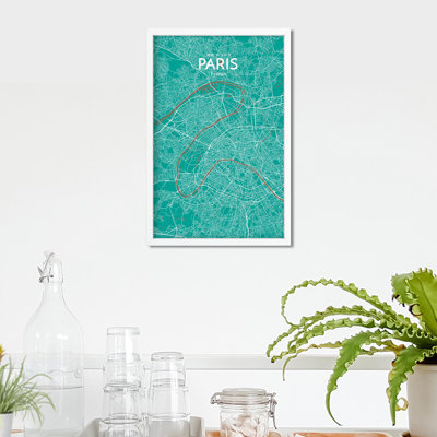 Carte de Paris, impression nautique