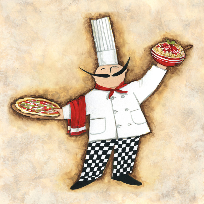 Chef de pâtes, H 36 po x l 36 po