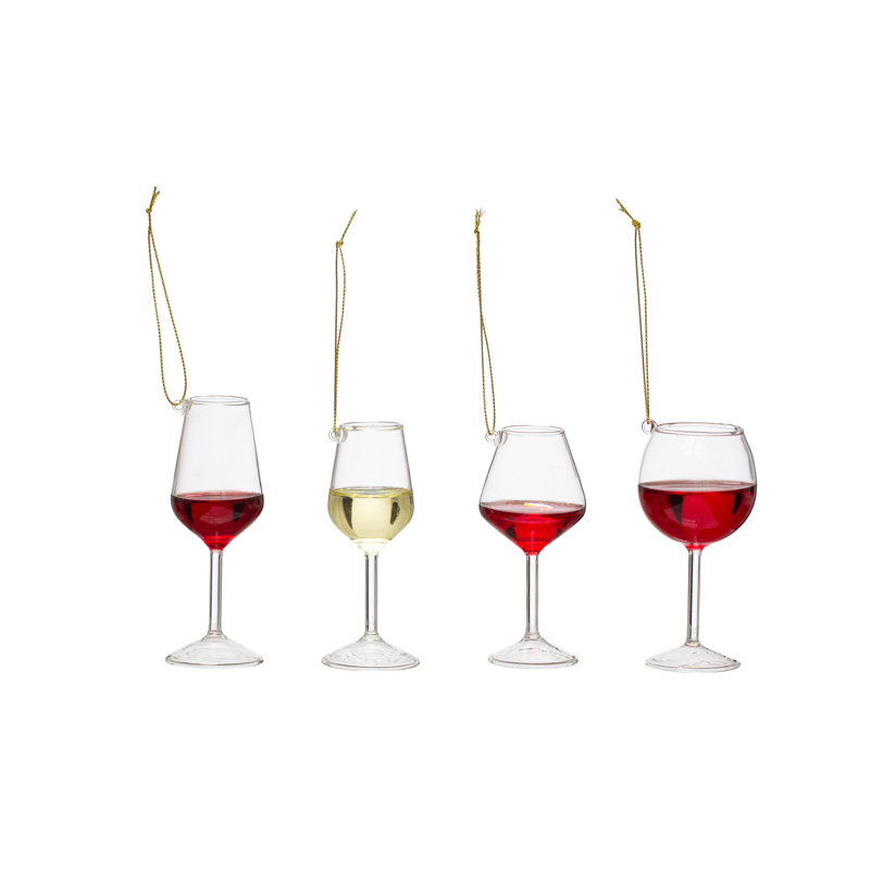 Ornement en verre à vin