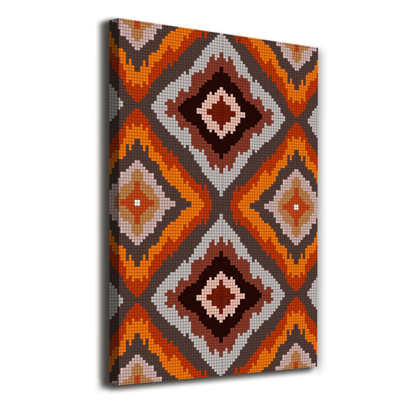 Retro Background - Wrapped Canvas Print