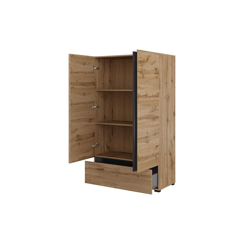 Shamiah 2 Door Manufactured Wood Wardrobe, White
