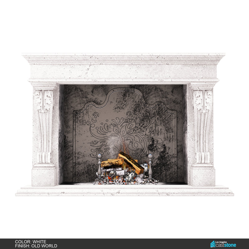 Venice Fireplace Surround, Old World White