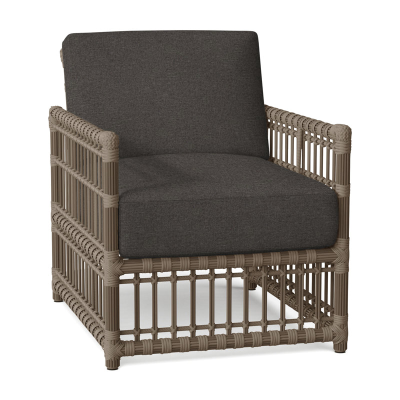 Newport Arm Chair with Cushions, No Welt, Newport #66 Burlap, Verona Fossil