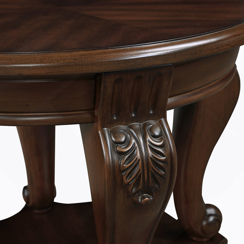 Ensemble de table basse de salon, table basse et deux tables d'appoint pour bureau, Cherry, Cherry