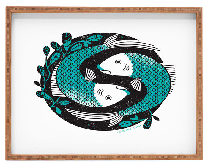 Plateau repose-pieds / table basse Pearl and Polly Pisces