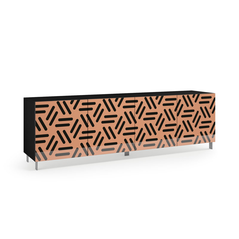 Harmanda 4 - Door Standard Accent Cabinet, Orange